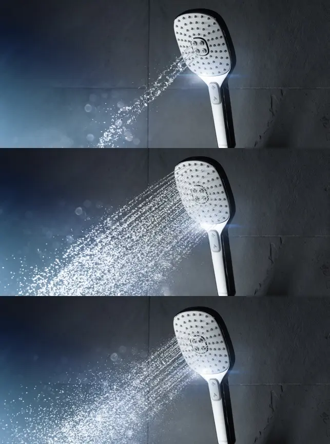 Hansa Activejet - Handdouche 110, 3 Straalsoorten, Wit/chroom 84330200 4 Hansa Activejet - Handdouche 110, 3 Straalsoorten, Wit/chroom 84330200 - Afbeelding 4