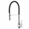 Alveus Kranen - Keukenkraan Met Flexibele Uitloop, Chroom/zwart 1129024