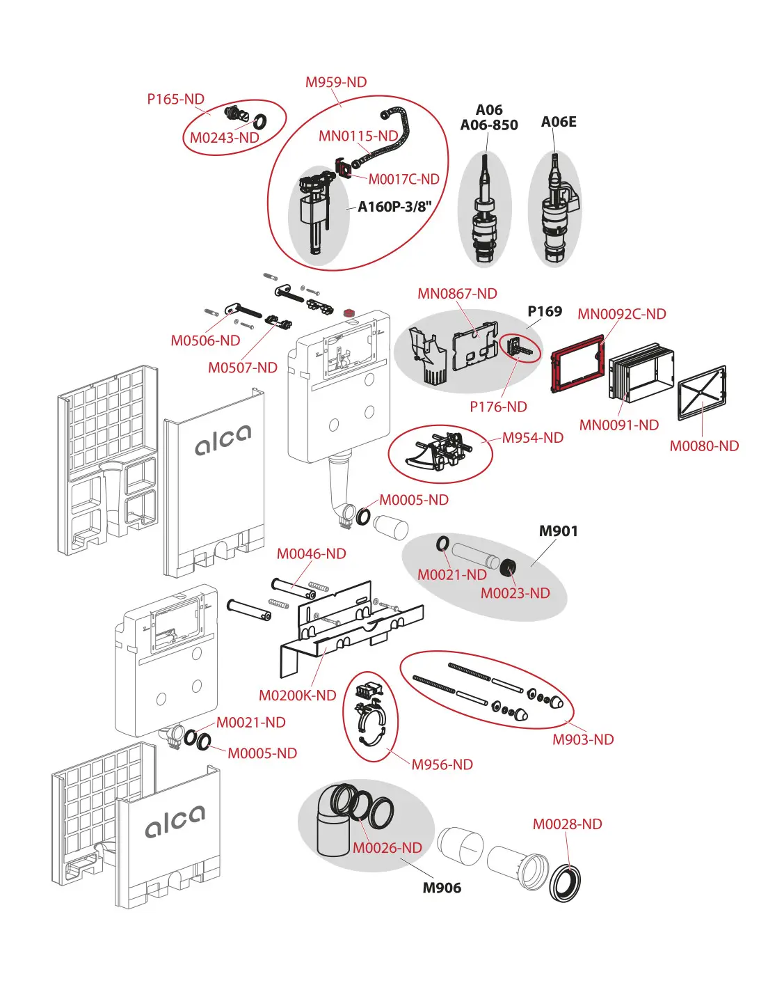Alcadrain Inbouwreservoirs - Wandinstallatie Voor Wandtoilet, Tabletdispenser, Voor Metselwerk, Bouwhoogte 1,06 M AM100/1000 3 Alcadrain Inbouwreservoirs - Wandinstallatie Voor Wandtoilet, Tabletdispenser, Voor Metselwerk, Bouwhoogte 1,06 M AM100/1000 - Afbeelding 3