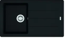 Franke Basis - Fragraniet Spoelbak BFG 611-86, 86x50 Cm, Mat Zwart 114.0661.512