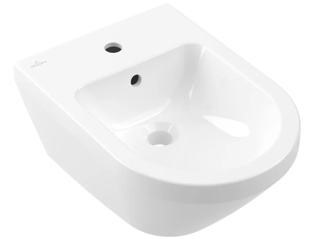 Villeroy & Boch Architectura - Hangend Bidet, Kraangat, Alpine Wit 74870001 1 Villeroy & Boch Architectura - Hangend Bidet, Kraangat, Alpine Wit 74870001