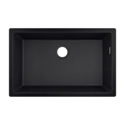 Hansgrohe Spoelbakken - Onderbouwspoelbak Graniet S510-U660, Zwart Grafiet 43432170