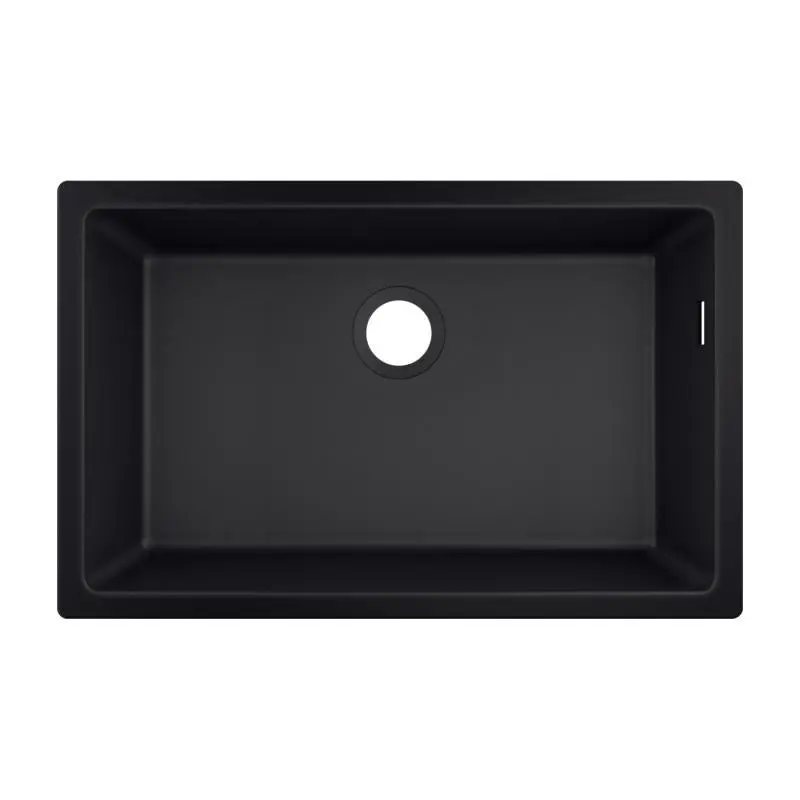 Hansgrohe Spoelbakken - Onderbouwspoelbak Graniet S510-U660, Zwart Grafiet 43432170 1 Hansgrohe Spoelbakken - Onderbouwspoelbak Graniet S510-U660, Zwart Grafiet 43432170