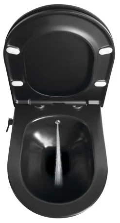 Sapho Avva - Hangend Toilet Met Bidetdouche, Rimless, Mat Zwart 100315-110 -Sanitino Winkel 9081fa514e98213c65a01a1b
