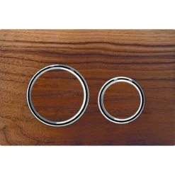 Geberit Sigma21 - Toilet Bedieningspaneel, Amerikaanse Noot/chroom 115.884.JX.1