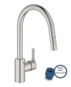 Grohe Feel - Keukenkraan Met Uittrekbare Sproeikop, Supersteel 31486DC1