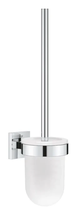 Grohe QuickFix Start Cube - Wandgemonteerde Toiletborstel Met Houder, Glas/chroom 40977000