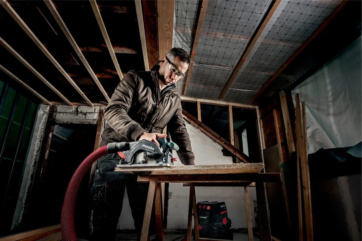 Metabo Gereedschap - 18V ACCU Cirkelzaag 165 Mm, Met Druppelvanger, Zonder Accu En Oplader 691195000 2 Metabo Gereedschap - 18V ACCU Cirkelzaag 165 Mm, Met Druppelvanger, Zonder Accu En Oplader 691195000 - Afbeelding 2