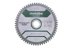 Metabo Toebehoren - Zaagblad Multi Cut- Classic, 216x30 Mm, Z60 628066000