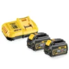 DeWALT Toebehoren - Set Van 8A Oplader En 2x 18/54 V XR FLEXVOLT 6,0 Ah Accu DCB118T2