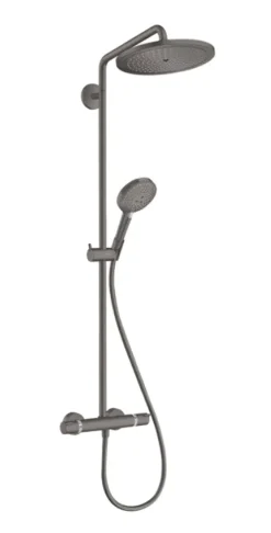 Hansgrohe Croma Select S - Doucheset Showerpipe 280 Met Thermostaat, EcoSmart, Geborsteld Zwart Chroom 26891340