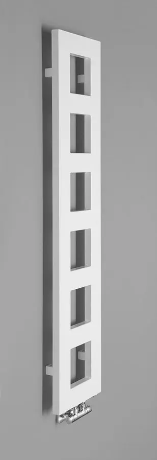 Sapho Block - Radiator, 28x133 Cm, 353 W, Mat Wit IR183 5 Sapho Block - Radiator, 28x133 Cm, 353 W, Mat Wit IR183 - Afbeelding 5