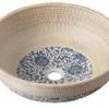 Sapho Priori - Waskom, 42 Cm, Zonder Overloop, Beige Met Blauw Design PI011