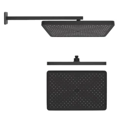 Kielle Vega - Doucheset Met Inbouwkraan, Voor 2 Toepassingen, Met Accessoires En Hoofddeel, Zwart 20618SP14 -Sanitino Winkel 97d4084fe96bc7e0d6e1b798 1