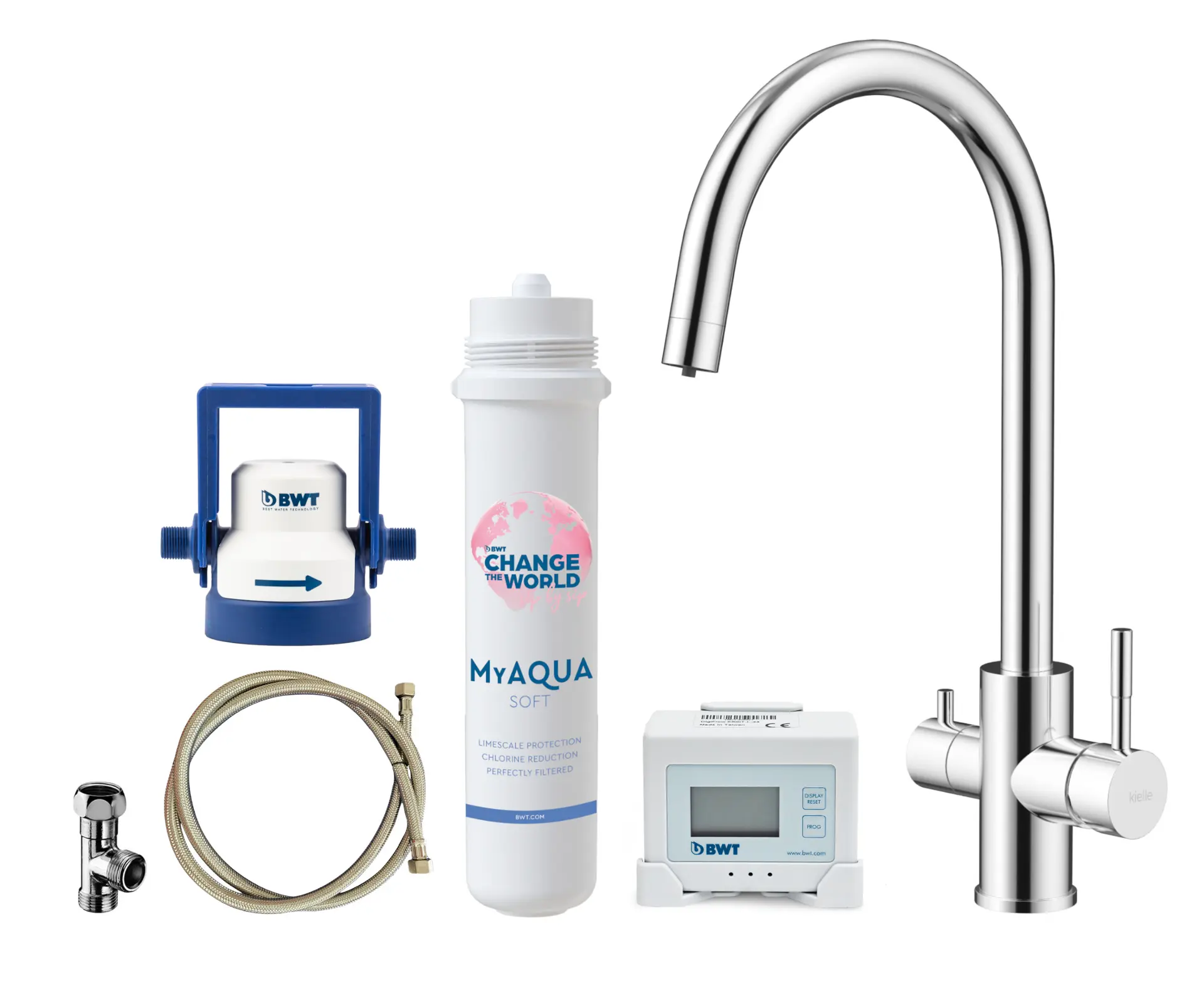 Kielle Wimeo - Keukenkraan Inclusief Filter, Chroom 10525SFI20 1 Kielle Wimeo - Keukenkraan Inclusief Filter, Chroom 10525SFI20