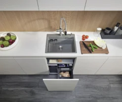 Blanco Select - Inbouw Afvalbak, Verdeeld, Inhoud 26 L 527854 -Sanitino Winkel 99a4dc498511bda5e0634aaa