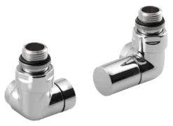 Sapho Corner - Aansluitset Thermostatische Hoekstopkranen, Rechts, Chroom CP130S