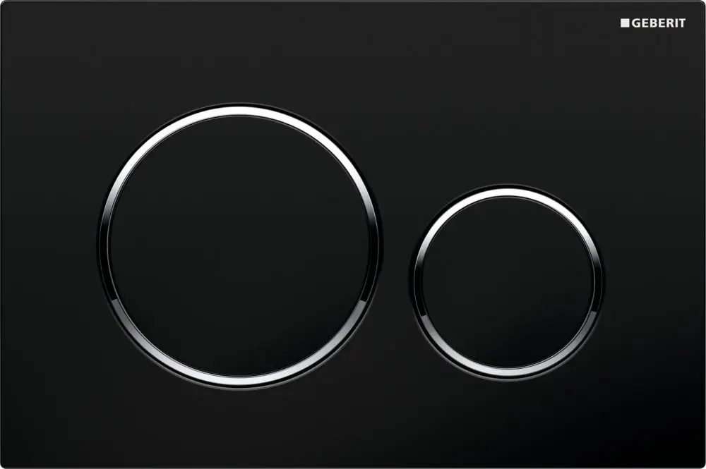 Geberit Sigma20 - SIGMA20 Bedieningsplaat, Zwart/chroom 115.882.KM.1 1 Geberit Sigma20 - SIGMA20 Bedieningsplaat, Zwart/chroom 115.882.KM.1