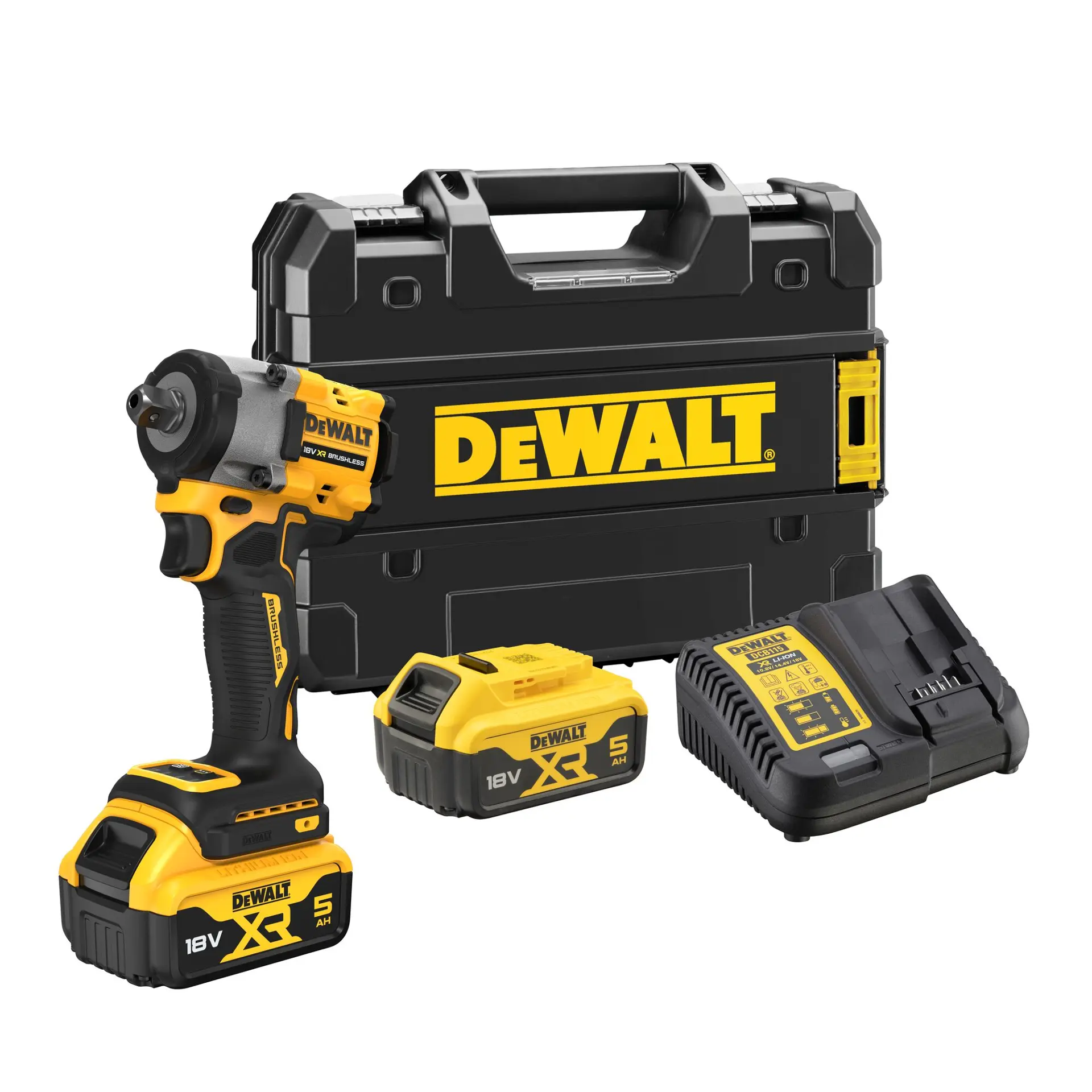 DeWALT Gereedschap - 18V ACCU Slagmoersleutel 406 Nm, 2x 5,0 Ah XR Accu DCF922P2T 1 DeWALT Gereedschap - 18V ACCU Slagmoersleutel 406 Nm, 2x 5,0 Ah XR Accu DCF922P2T
