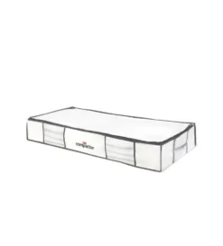 Compactor Opbergdozen - Vacuüm-opbergbox Met Hoes, 190 L, Wit/grijs RAN3310