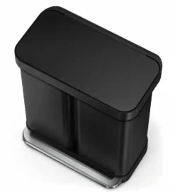 Simplehuman Afvalemmers - Afvalbak Voor Gescheiden Afval, Met Zakvak, 58 L, Matzwart CW2093 8 Simplehuman Afvalemmers - Afvalbak Voor Gescheiden Afval, Met Zakvak, 58 L, Matzwart CW2093 -Sanitino Winkel 9da488bf629105e5704243b3