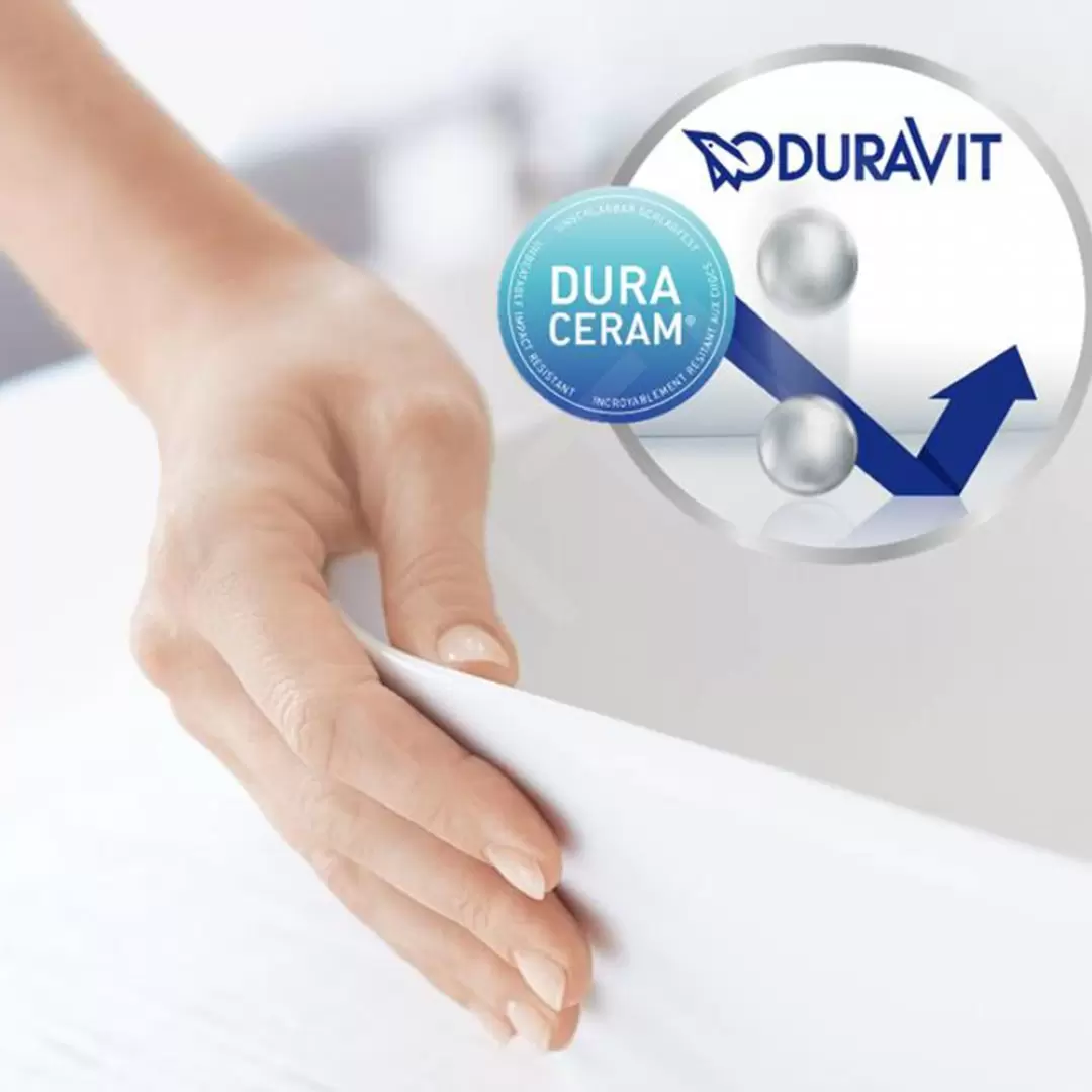 Duravit Luv - Waskom, 80x40 Cm, Zonder Overloop, Wit 0379800000 10 Duravit Luv - Waskom, 80x40 Cm, Zonder Overloop, Wit 0379800000 - Afbeelding 10