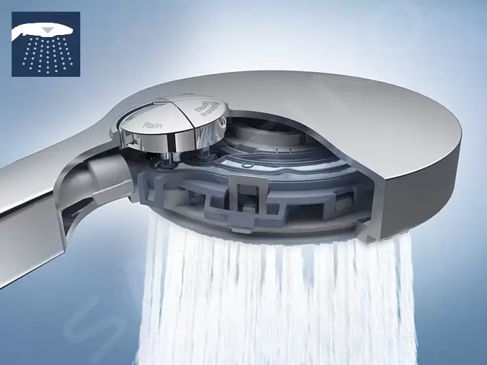 Grohe Rainshower SmartActive - Handdouche 130 9,5 L/ Min, 3-jets, Cool Sunrise 26574GL0 6 Grohe Rainshower SmartActive - Handdouche 130 9,5 L/ Min, 3-jets, Cool Sunrise 26574GL0 - Afbeelding 6