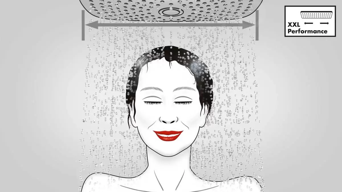 Hansgrohe Crometta - Handdouche, Green 6 L/min, Wit/chroom 26334400 6 Hansgrohe Crometta - Handdouche, Green 6 L/min, Wit/chroom 26334400 - Afbeelding 6