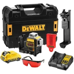DeWALT Toebehoren - 10,8V ACCU-kruislijnlaser, Bereik 50 M, Met Accessoires, 1x Accu 2,0 Ah XR, Lader DCE089D1R