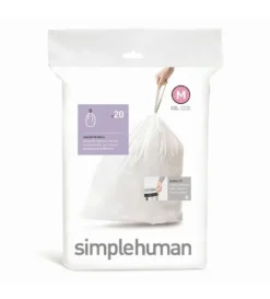 Simplehuman Accessoires - Afvalzakken 45 L, Type M, 20 St CW0173 -Sanitino Winkel a2e2a8520110c8a565b8172d