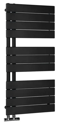 Aqualine Verwarming - Radiator Mili, 45x93 Cm, 381 W, Mat Zwart DC606T