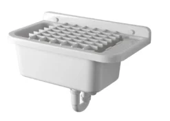 Aqualine Keramiek - Hangende Uitstortgootsteen Met Afdruipdeel 60x34 Cm, Kuntstof/wit PI5060 -Sanitino Winkel a5f0b0373eb7165599fbacc5 1