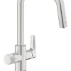 Grohe Blue Pure - Keukenkraan Start Met Filterfunctie, Supersteel 30595DC0
