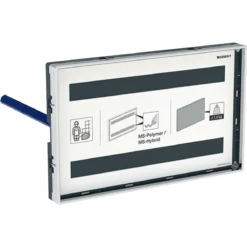 Geberit Toebehoren - Omegen Afdekplaat, Vlak Geïntegreerd, Met Zichtframe 115.088.00.1