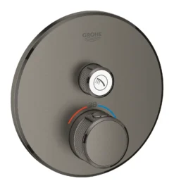 Grohe Grohtherm SmartControl - Afdekset Voor Douchethermostaat Met Knop Voor Een Bediening, Geborsteld Hard Graphite 29118AL0