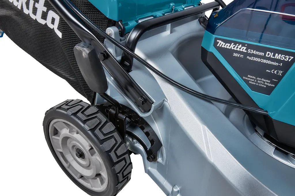 Makita Tuinapparatuur - 18V Accu-grasmaaier Aangedreven 53 Cm, Excl. Accu's En Lader DLM537Z 4 Makita Tuinapparatuur - 18V Accu-grasmaaier Aangedreven 53 Cm, Excl. Accu's En Lader DLM537Z - Afbeelding 4