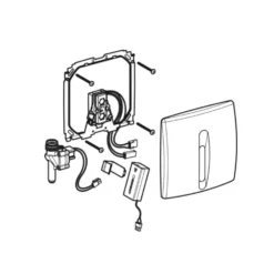 Geberit Spoelsystemen - Urinoirstuursysteem Met Elektronische Spoelactivering Type 30, Batterijvoeding, Alpine Wit 115.818.11.5 -Sanitino Winkel a91f54d0a9c050f8062b81d4