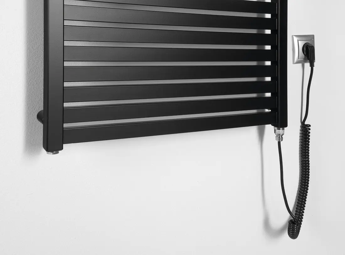 Aqualine Verwarming - Radiator, 600x970 Cm, 400 W, Mat Zwart DE466T 6 Aqualine Verwarming - Radiator, 600x970 Cm, 400 W, Mat Zwart DE466T - Afbeelding 6