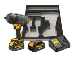 DeWALT Gereedschap - 18V ACCU Slagmoersleutel, 2x Accu 5,0 Ah XR, Rubberen Hoes, Oplader DCF900P2G