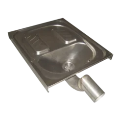 Sanela RVS Toiletten - Stainless Steel Squatting Pan SLWN 07
