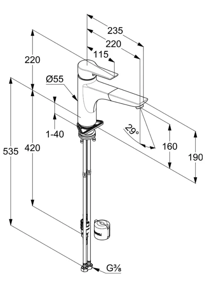 Kludi Mix - Keukenkraan Met Uittrekbare Uitloop, Chroom 329430575 2 Kludi Mix - Keukenkraan Met Uittrekbare Uitloop, Chroom 329430575 - Afbeelding 2