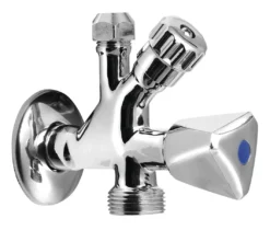 Aqualine Hoekstopkranen - Combinatieventiel 1/2x3/4x3/8, Chroom 5309