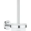 Grohe QuickFix Start Cosmopolitan - Wandgemonteerde Toiletborstel Met Houder, Glas/chroom 41169000