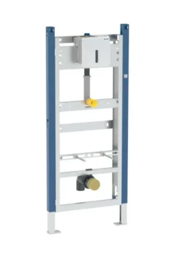 Geberit Duofix - Inbouwframe Voor Urinoir, Met Spoelbediening, Hoogte 1,1 Tot 1,3 M, Mat Chroom 111.695.46.5