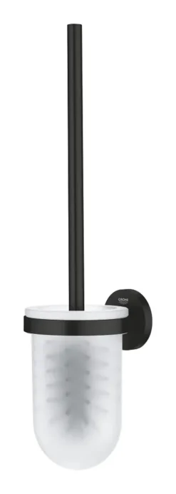 Grohe QuickFix Start - Toiletborstel Voor Wandmontage Met Houder, Glas/matzwart 411852430 -Sanitino Winkel ac3d56837a9a60a447b84304