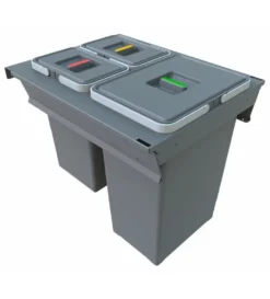 Elletipi Square 2.0 - Ingebouwde Afvalbak, Verdeeld, 40 L PA3 INC5045A