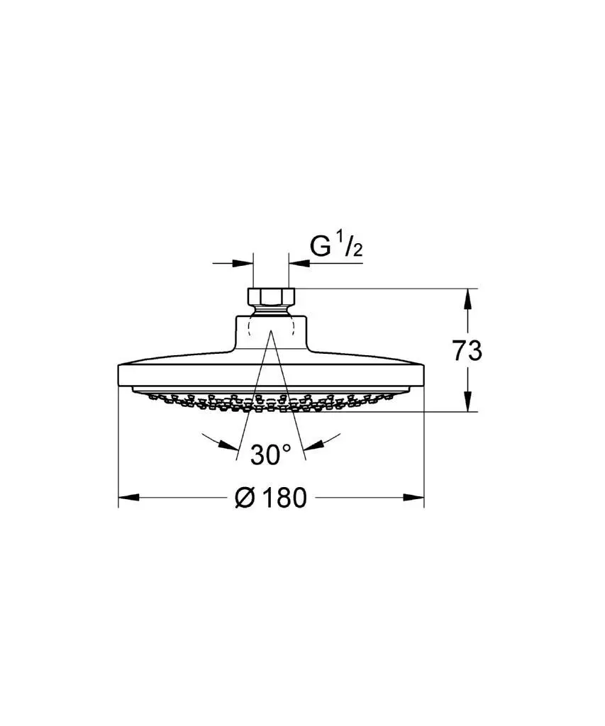 Grohe Euphoria Cosmopolitan - Hoofddouche, Diameter 18 Cm, Chroom 27492000 2 Grohe Euphoria Cosmopolitan - Hoofddouche, Diameter 18 Cm, Chroom 27492000 - Afbeelding 2