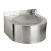 Sanela RVS Drinkfontein - Wand Drinkfontein 350x350 Mm, Roestvrij Staal SLUN 62