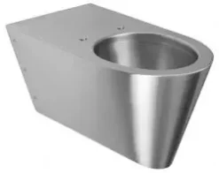 Sanela RVS Toiletten - Roestvrijstalen Hangend Toilet Voor Lichamelijk Gehandicapten SLWN 11