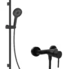 Kielle Oudee - Doucheset Met Kraan, Stang, Slang En Douchekop, Mat Zwart 10202SN14